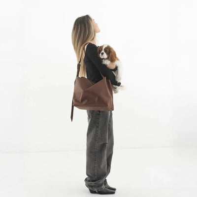 Brown Leather Shoulder Bag
