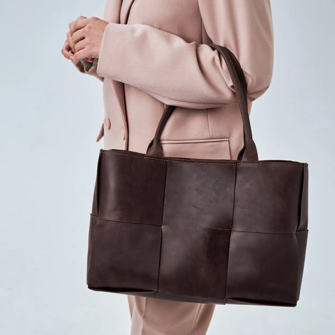 Brown Woven Bag