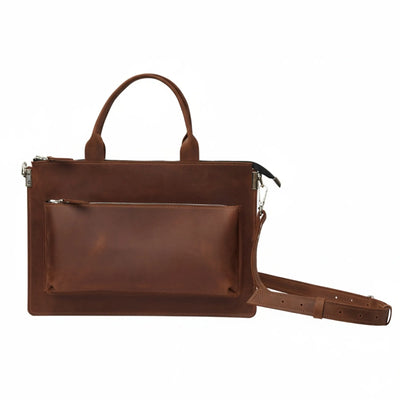 Leather Laptop Bag — Premium Personalized Handmade Leather Laptop Sleeve | Pikore