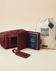 Passport Wallet & Luggage tag + Toiletry Bag