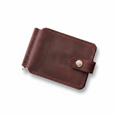 Leather Wallet with Money Clip