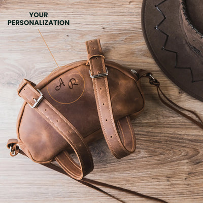 Saddle Bag Rust — Premium Personalized Handmade Leather Saddle Bag | Pikore