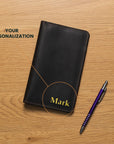 Leather Checkbook Cover — Premium Personalized Handmade Leather Checkbook Holder | Pikore