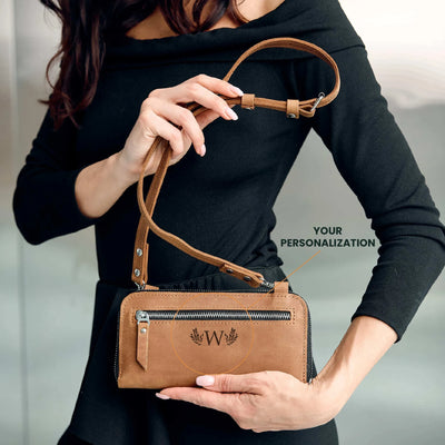 Wallet Bag Senna — Premium Personalized Handmade Leather Wallet Bag | Pikore
