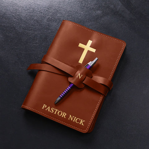 Personalized Leather Prayer Journal