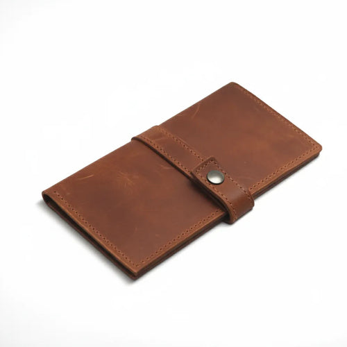 Snap Button Wallet Cambridge — Premium Personalized Handmade Leather Wallet | Pikore