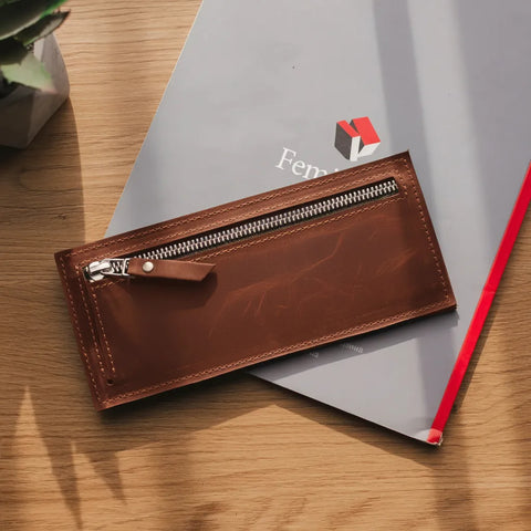 Slim Long Leather Wallet