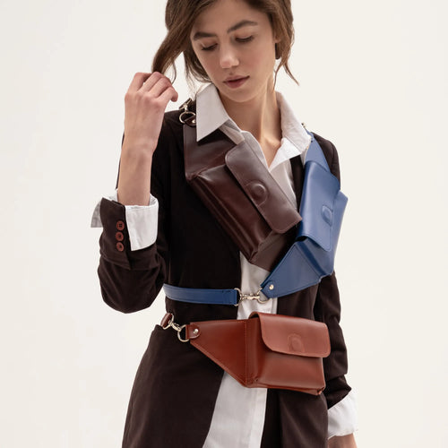 Crossbody Belt Bag Leather