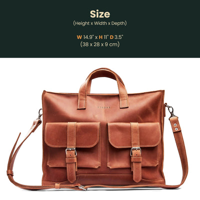 Messenger Bag — Premium Personalized Handmade Leather  | Pikore