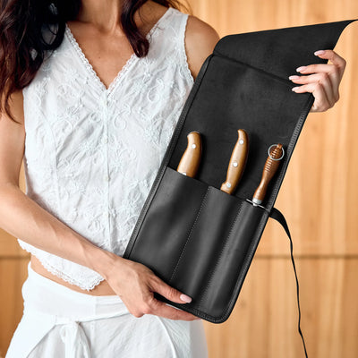 Engraved Knife Roll Case