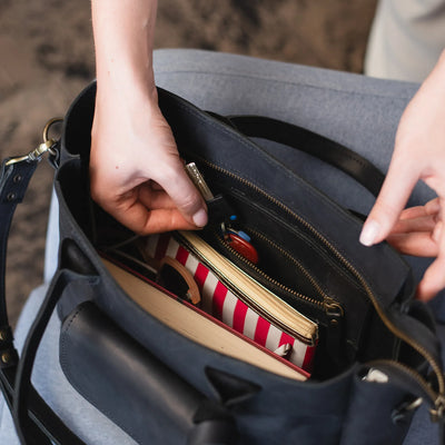 Engraved Leather Tote