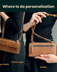 Wallet Bag Senna — Premium Personalized Handmade Leather Wallet Bag | Pikore