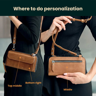 Wallet Bag Senna — Premium Personalized Handmade Leather Wallet Bag | Pikore