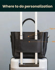 Tote Bag With Trolley Sleeve — Premium Personalized Handmade Leather Bag | Pikore