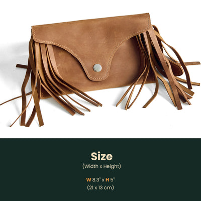 Fringe Bag Size Banner