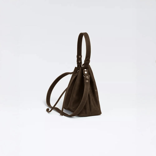 Genuine Leather Bucket Bag