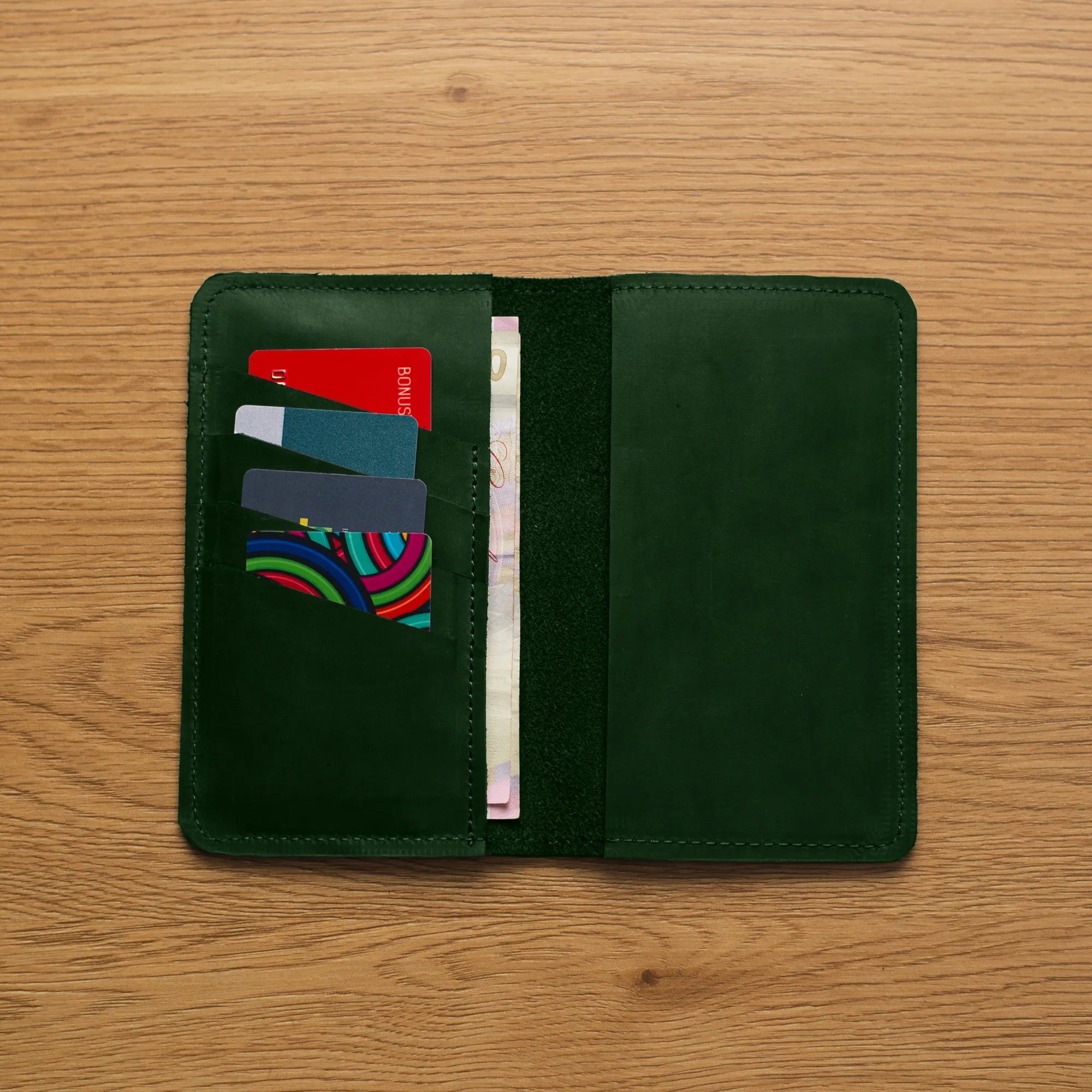 Green Checkbook Holder
