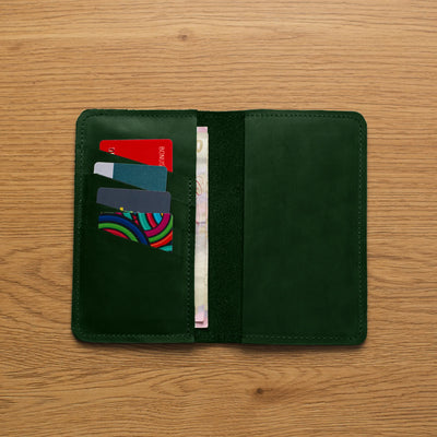 Green Checkbook Holder