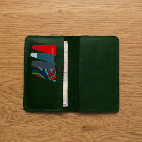 Green Checkbook Holder