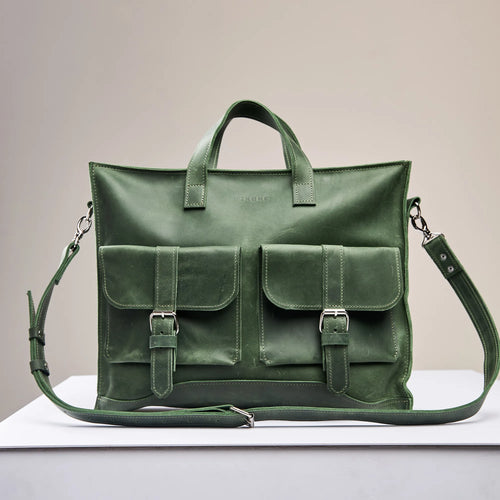Green Laptop Messenger Bag