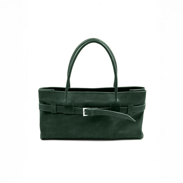 Green Leather Shoulder Bag