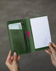 Leather Checkbook Cover — Premium Personalized Handmade Leather Checkbook Holder | Pikore