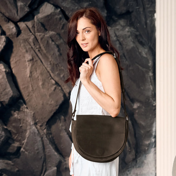 Half Round Shoulder Bag