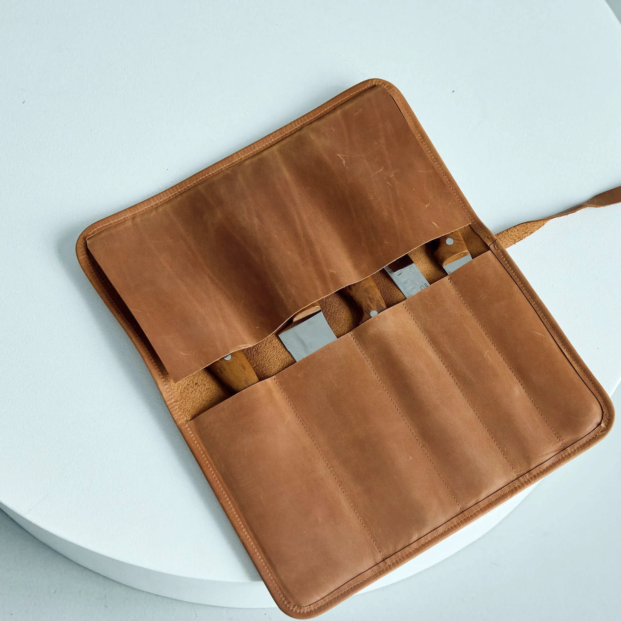 Handmade Leather Knife Roll