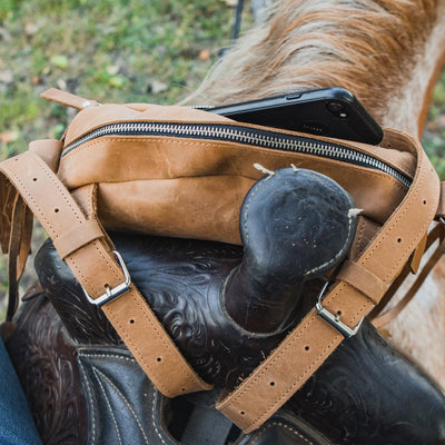 Handmade Leather Saddle Bag