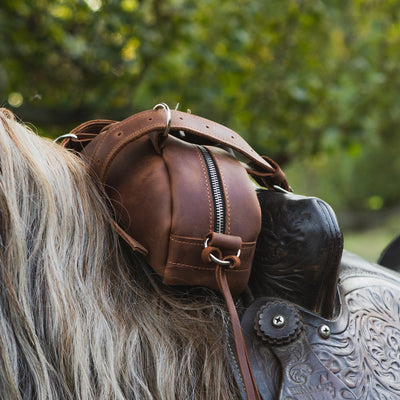 Horse Saddle Bag Leather