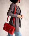 Leather Briefcase For Women - Pikore