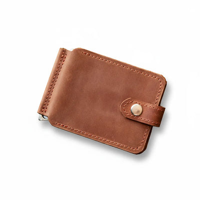 Leather Wallet with Money Clip