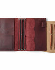 Leather Journal Cover Refillable With Elastic Band