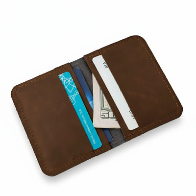 Card Holder Mono — Premium Personalized Handmade Leather Card holder | Pikore