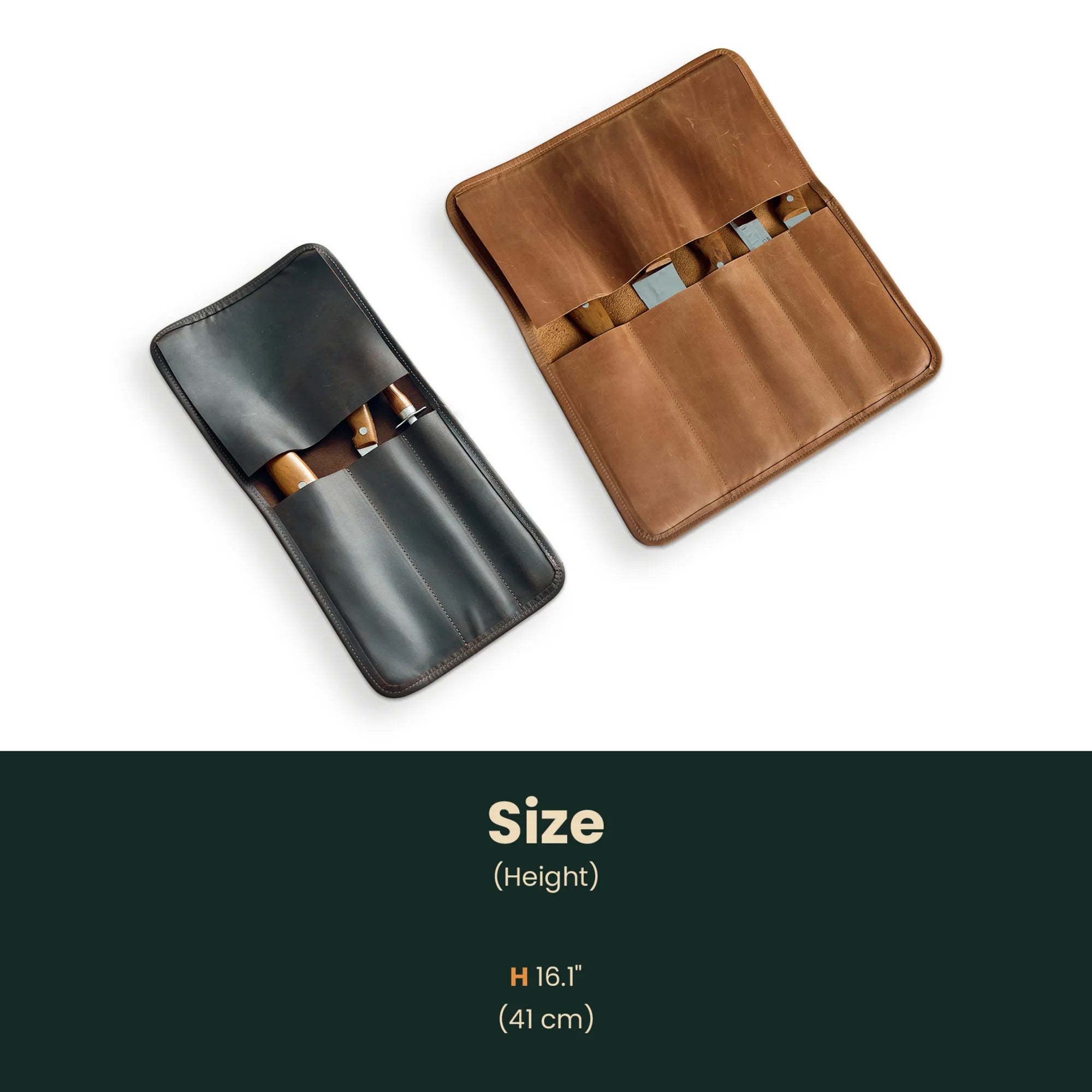 Knife Roll Case Size Banner