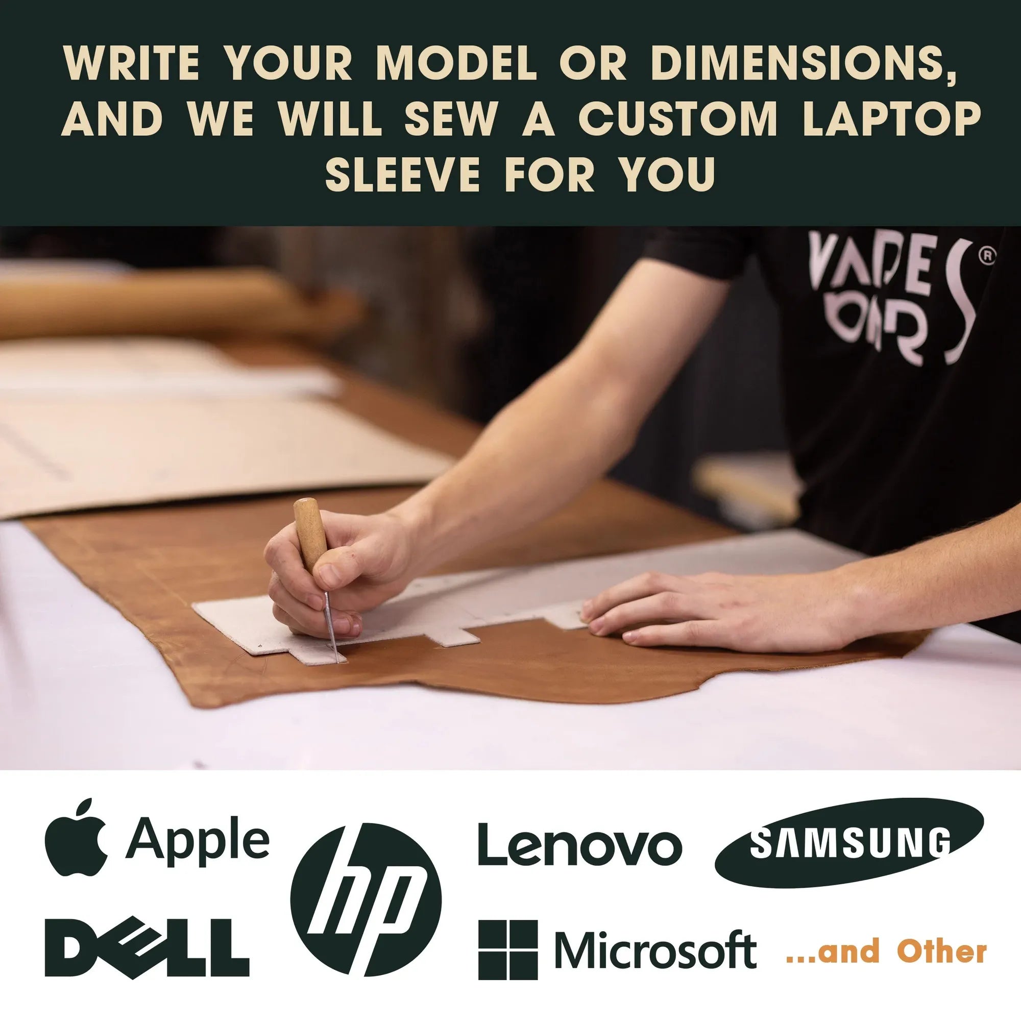 Laptop Sleeve Size Banner