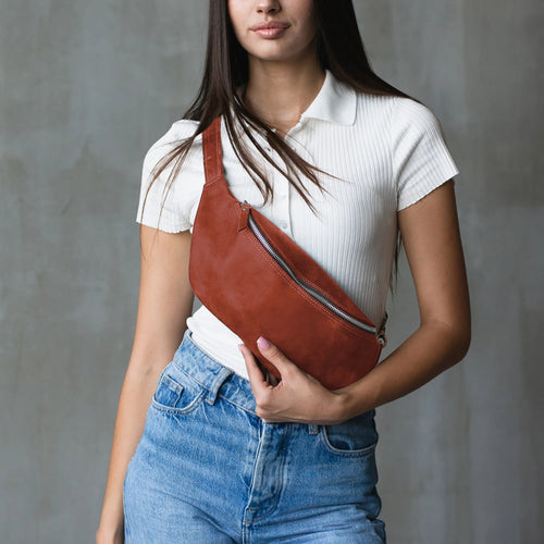 Large Leather Bum Bag