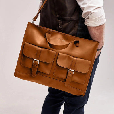 Large Leather Messenger Bag
