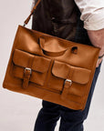 Large Leather Messenger Bag