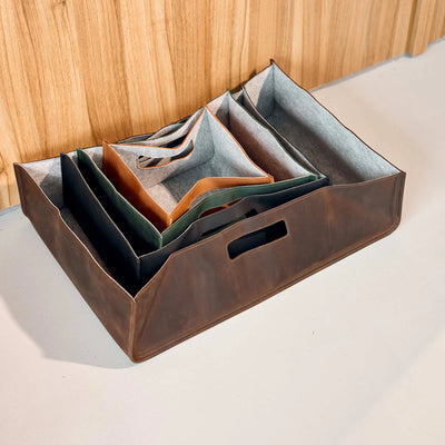 Large Leather Storage Box