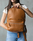 Laptop Backpack — Premium Personalized Handmade Leather Backpack | Pikore