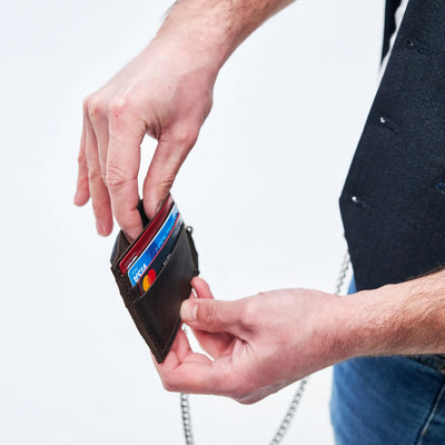 Leather Biker Wallet