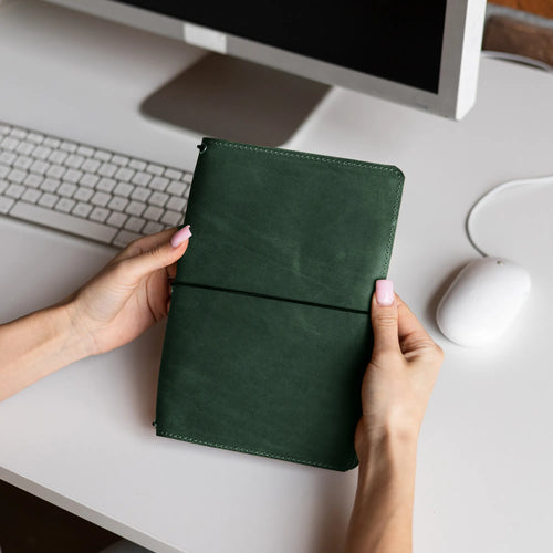 Leather Bound Notebook Refillable