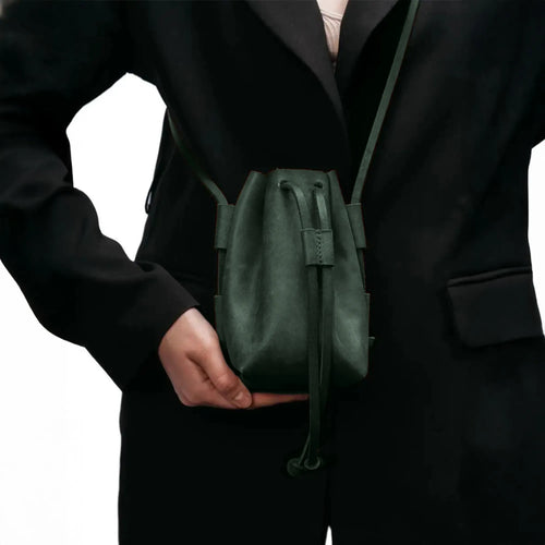 Leather Bucket Purse