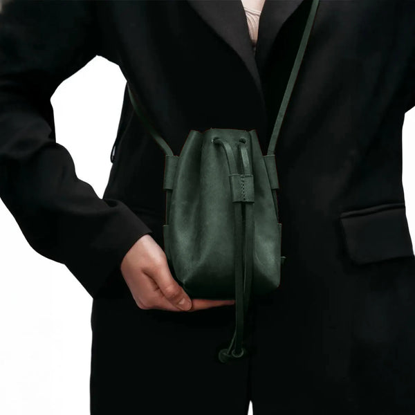 Leather Bucket Purse