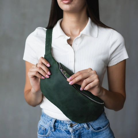 Leather Bum Bag Women