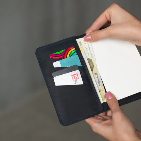 Leather Check Holder