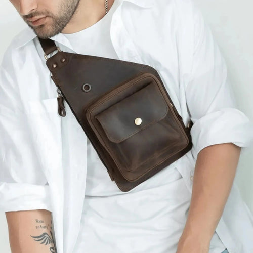 Leather Chest Bag