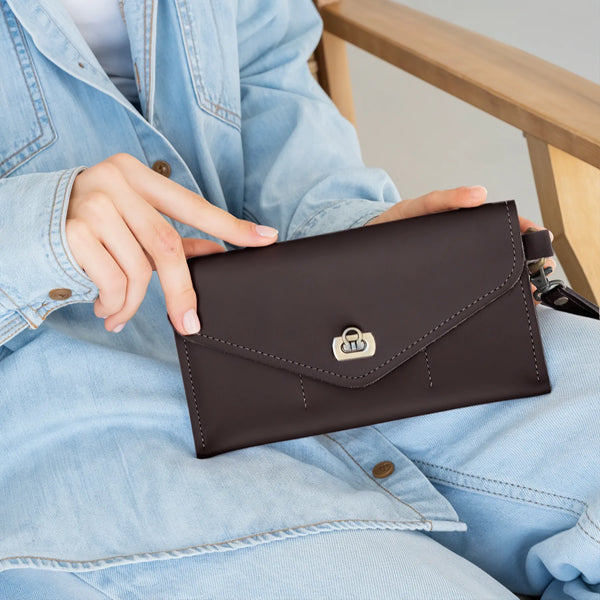 Leather Clutch Wallet
