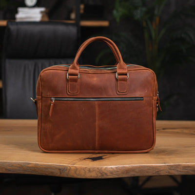 Leather Crossbody Messenger Bag